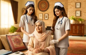بزرگ ماں کی دیکھ بھال