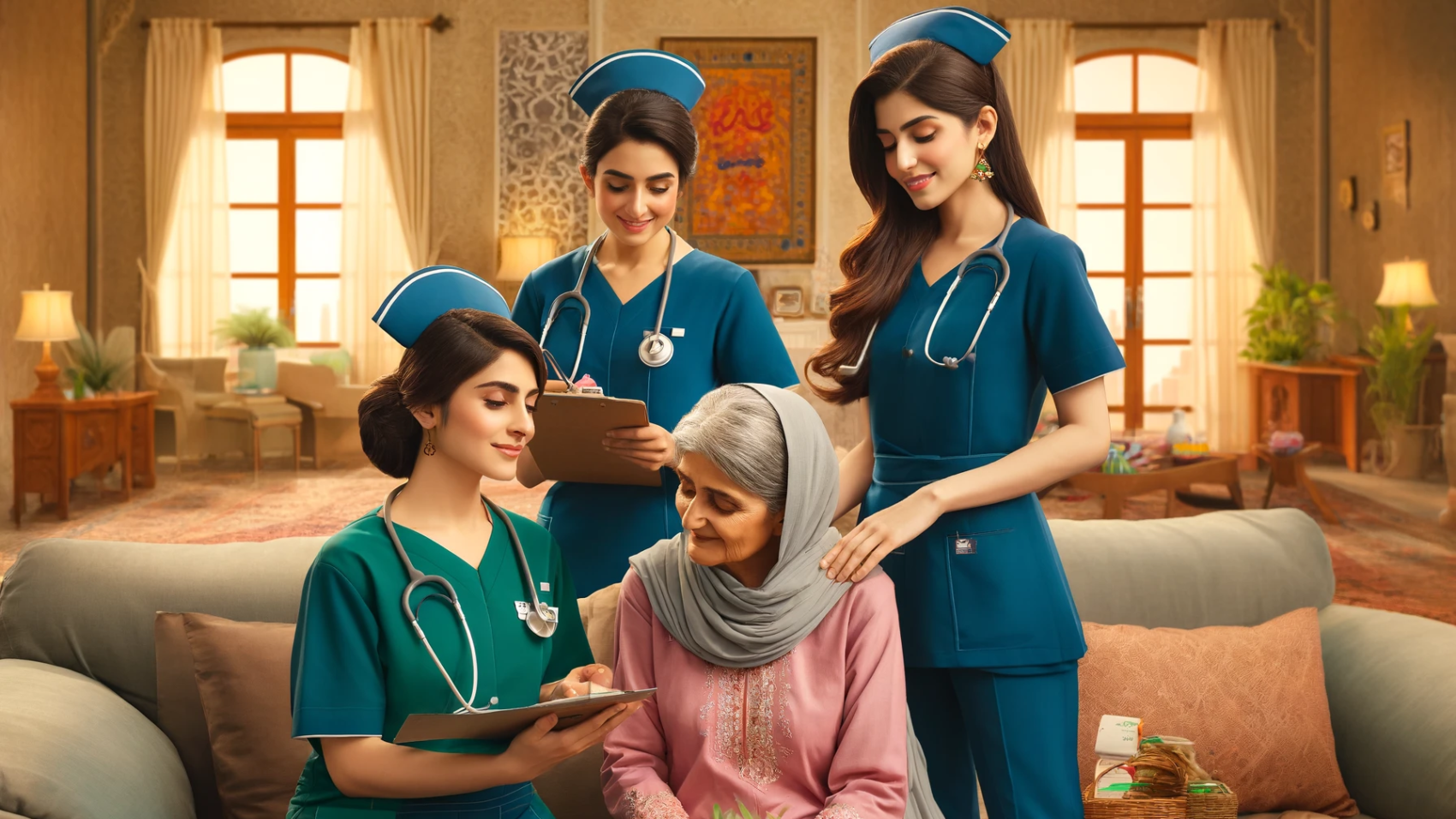 مریض کی حالت کے مطابق دیکھ بھال