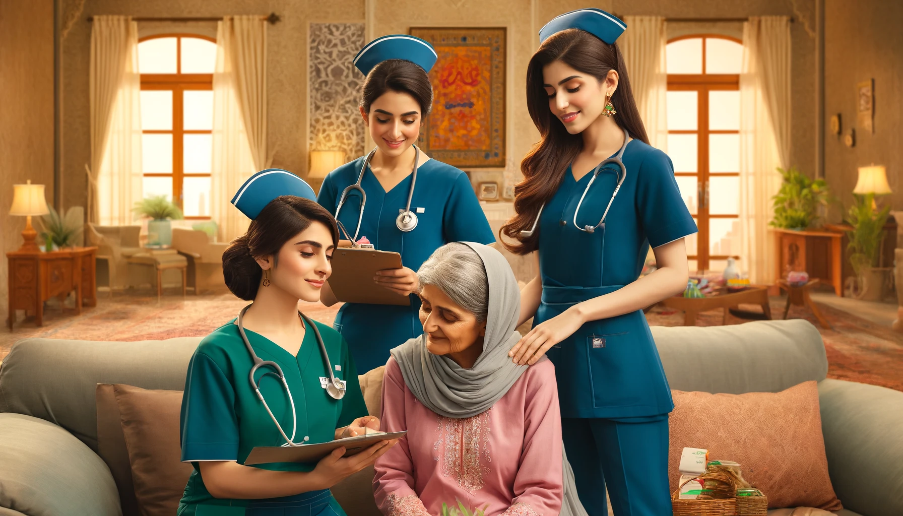 مریض کی حالت کے مطابق دیکھ بھال